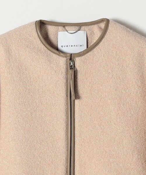SHIPS / シップス その他アウター | quaranciel: ノーカラー パイピング ジップ コート | 詳細23