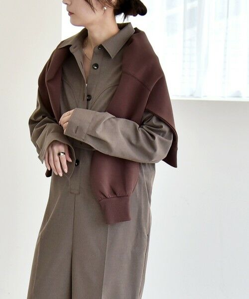 SHIPS / シップス サロペット・オールインワン | quaranciel:〈洗濯機可能〉レギュラーカラー ジャンプスーツ | 詳細22