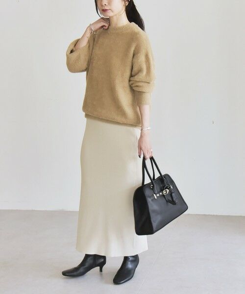 SHIPS / シップス ニット・セーター | quaranciel:〈手洗い可能〉ファーライク クルーネック ニット プルオーバー | 詳細10