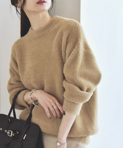 SHIPS / シップス ニット・セーター | quaranciel:〈手洗い可能〉ファーライク クルーネック ニット プルオーバー | 詳細11