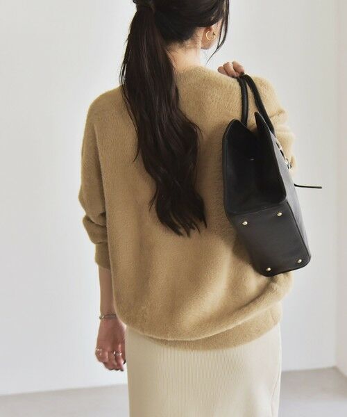 SHIPS / シップス ニット・セーター | quaranciel:〈手洗い可能〉ファーライク クルーネック ニット プルオーバー | 詳細13