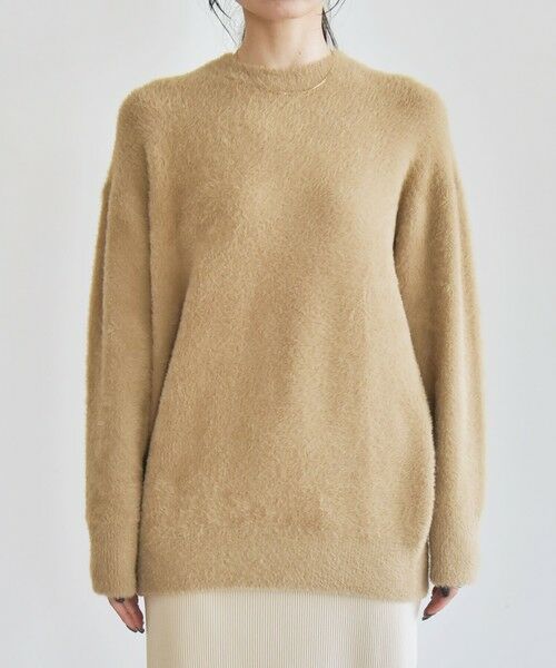 SHIPS / シップス ニット・セーター | quaranciel:〈手洗い可能〉ファーライク クルーネック ニット プルオーバー | 詳細20