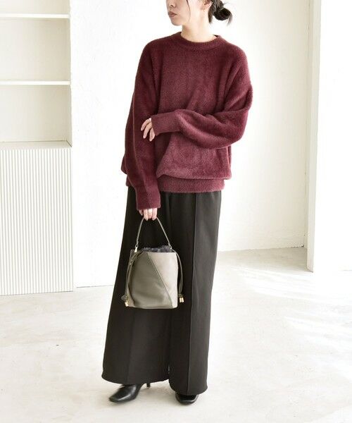 SHIPS / シップス ニット・セーター | quaranciel:〈手洗い可能〉ファーライク クルーネック ニット プルオーバー | 詳細25