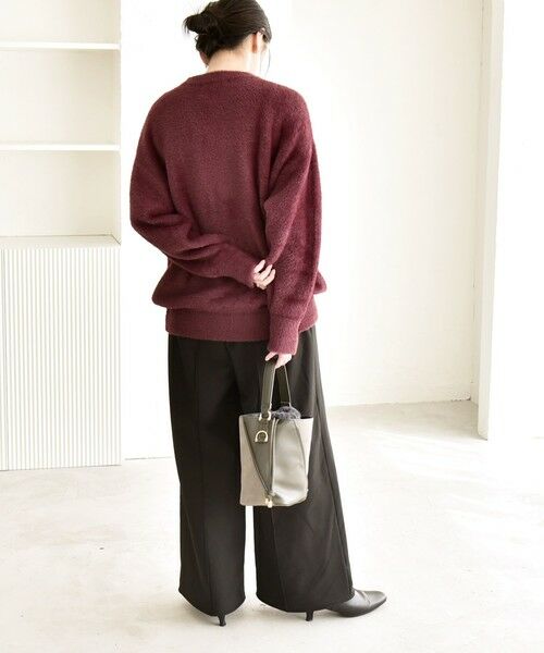 SHIPS / シップス ニット・セーター | quaranciel:〈手洗い可能〉ファーライク クルーネック ニット プルオーバー | 詳細26