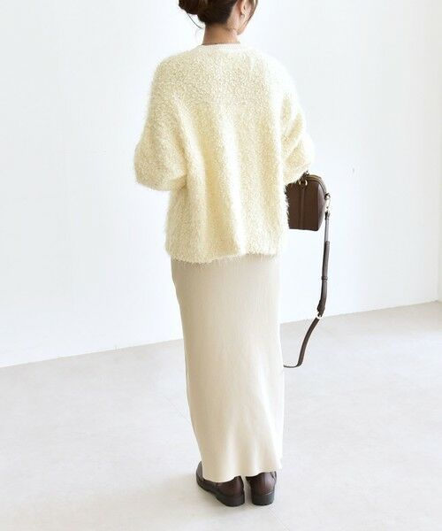 SHIPS / シップス ニット・セーター | quaranciel:〈手洗い可能〉ネップツイード クルーネック コンパクト ニット | 詳細2