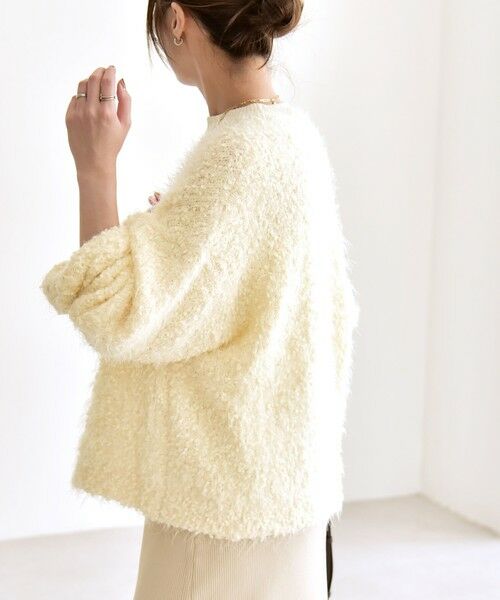 SHIPS / シップス ニット・セーター | quaranciel:〈手洗い可能〉ネップツイード クルーネック コンパクト ニット | 詳細5