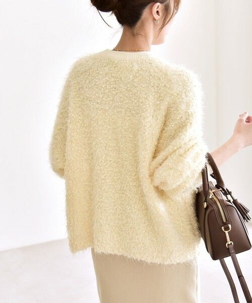 SHIPS / シップス ニット・セーター | quaranciel:〈手洗い可能〉ネップツイード クルーネック コンパクト ニット | 詳細6