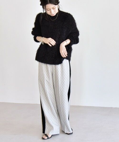 SHIPS / シップス ニット・セーター | quaranciel:〈手洗い可能〉ネップツイード クルーネック コンパクト ニット | 詳細13