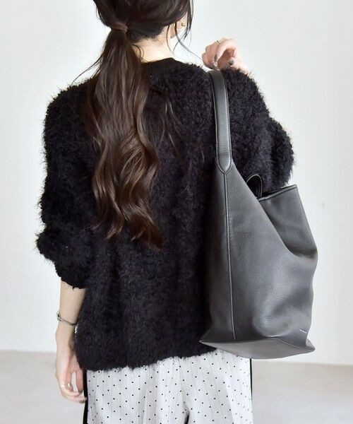 SHIPS / シップス ニット・セーター | quaranciel:〈手洗い可能〉ネップツイード クルーネック コンパクト ニット | 詳細16