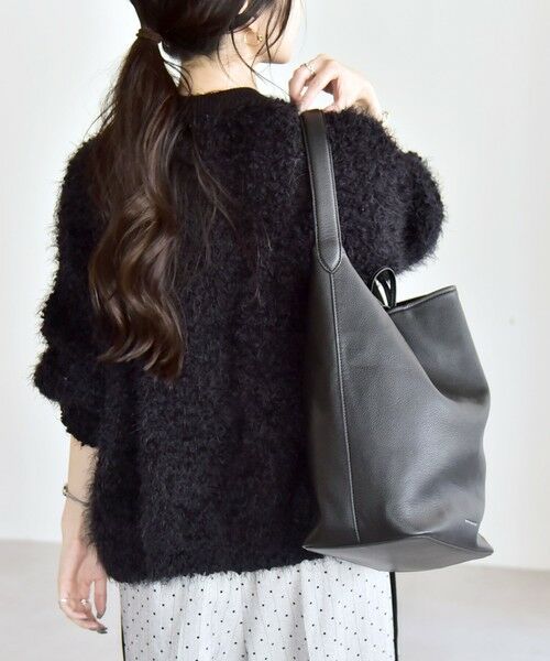 SHIPS / シップス ニット・セーター | quaranciel:〈手洗い可能〉ネップツイード クルーネック コンパクト ニット | 詳細20