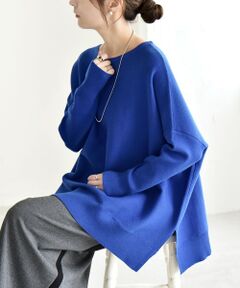 SHIPS / シップス ニット・セーター | quaranciel:〈洗濯機可能〉ボートネック ワイド ニット プルオーバー