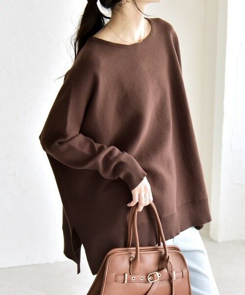 SHIPS / シップス ニット・セーター | quaranciel:〈洗濯機可能〉ボートネック ワイド ニット プルオーバー | 詳細13