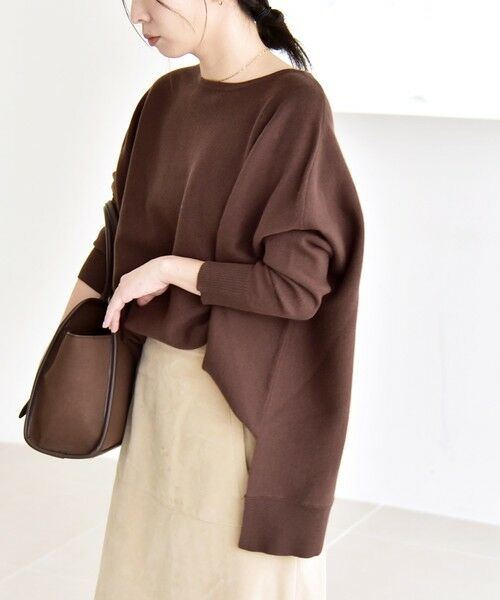 SHIPS / シップス ニット・セーター | quaranciel:〈洗濯機可能〉ボートネック ワイド ニット プルオーバー | 詳細20