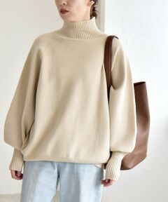 SHIPS / シップス ニット・セーター | quaranciel:〈洗濯機可能〉タートルネック ラグラン ロングリブ ニット プルオーバー