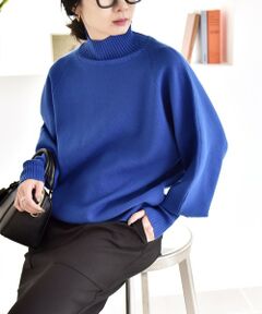 SHIPS / シップス ニット・セーター | quaranciel:〈洗濯機可能〉タートルネック ラグラン ロングリブ ニット プルオーバー