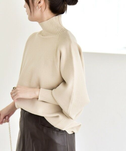 SHIPS / シップス ニット・セーター | quaranciel:〈洗濯機可能〉タートルネック ラグラン ロングリブ ニット プルオーバー | 詳細12