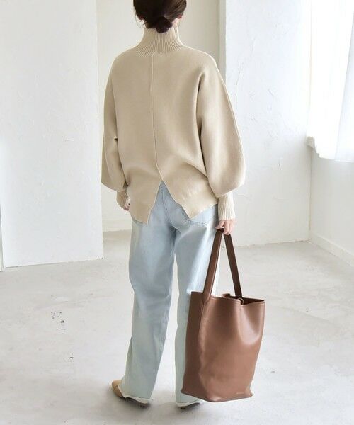 SHIPS / シップス ニット・セーター | quaranciel:〈洗濯機可能〉タートルネック ラグラン ロングリブ ニット プルオーバー | 詳細2