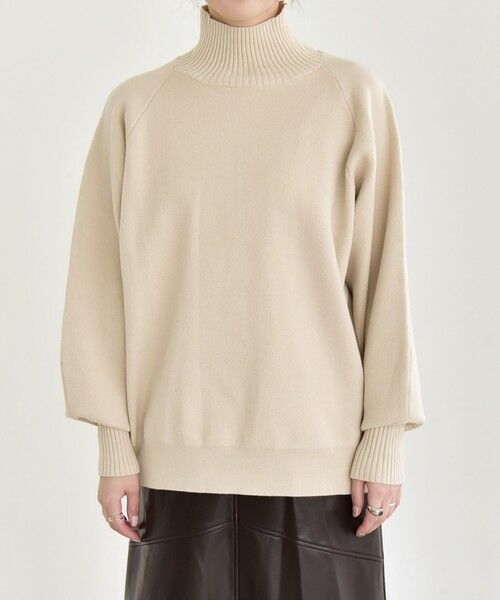 SHIPS / シップス ニット・セーター | quaranciel:〈洗濯機可能〉タートルネック ラグラン ロングリブ ニット プルオーバー | 詳細16