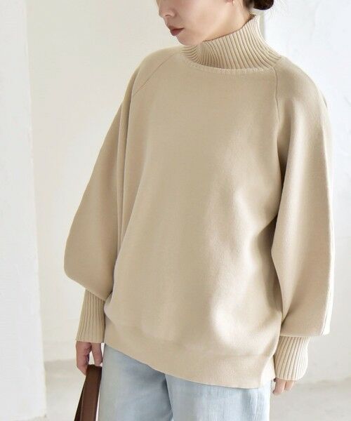 SHIPS / シップス ニット・セーター | quaranciel:〈洗濯機可能〉タートルネック ラグラン ロングリブ ニット プルオーバー | 詳細6