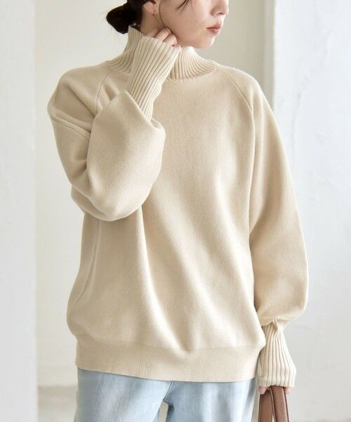 SHIPS / シップス ニット・セーター | quaranciel:〈洗濯機可能〉タートルネック ラグラン ロングリブ ニット プルオーバー | 詳細7