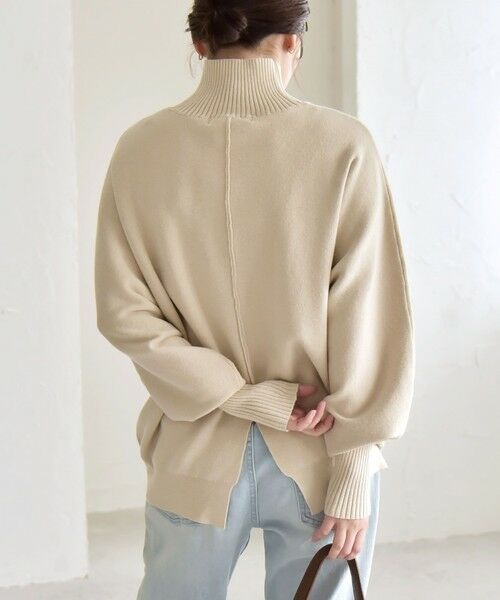 SHIPS / シップス ニット・セーター | quaranciel:〈洗濯機可能〉タートルネック ラグラン ロングリブ ニット プルオーバー | 詳細8