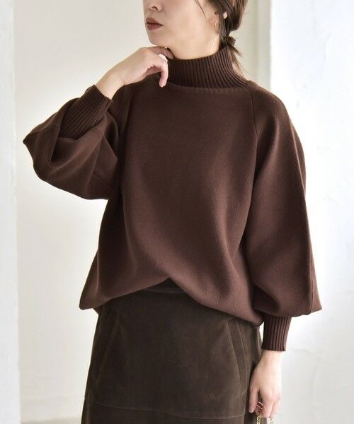 SHIPS / シップス ニット・セーター | quaranciel:〈洗濯機可能〉タートルネック ラグラン ロングリブ ニット プルオーバー | 詳細25