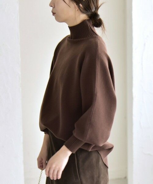 SHIPS / シップス ニット・セーター | quaranciel:〈洗濯機可能〉タートルネック ラグラン ロングリブ ニット プルオーバー | 詳細26