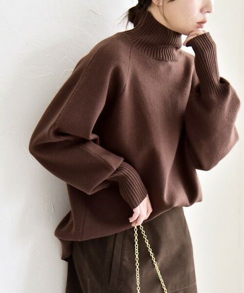 SHIPS / シップス ニット・セーター | quaranciel:〈洗濯機可能〉タートルネック ラグラン ロングリブ ニット プルオーバー | 詳細28