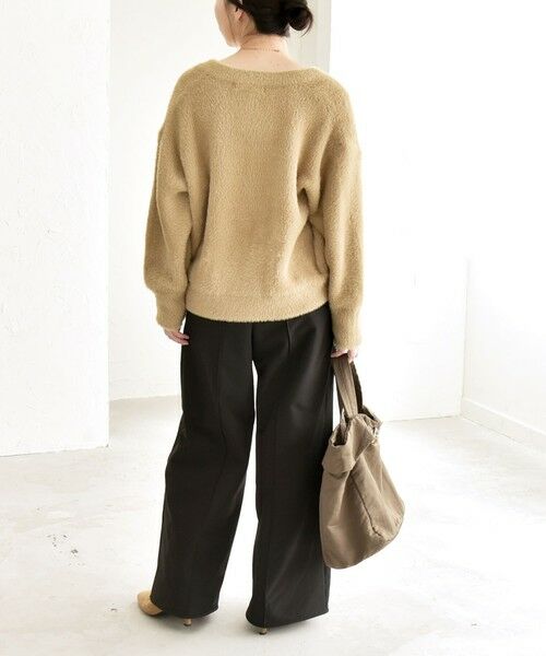 SHIPS / シップス カーディガン・ボレロ | quaranciel:〈手洗い可能〉ファーライク クルーネック スナップ ニット カーディガン | 詳細2