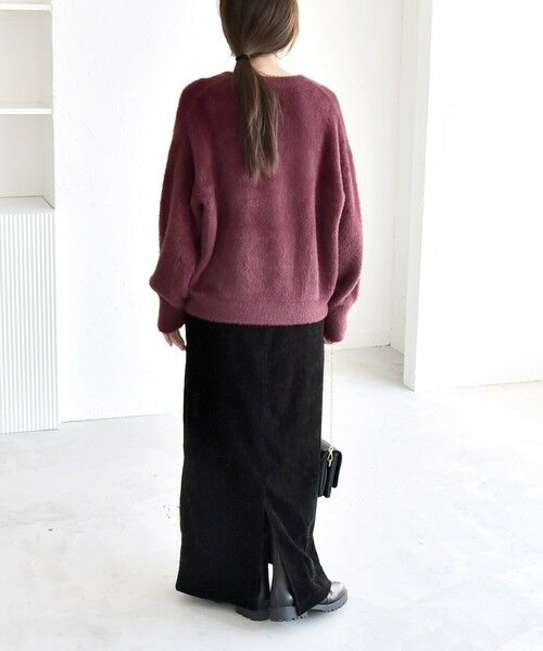 SHIPS / シップス カーディガン・ボレロ | quaranciel:〈手洗い可能〉ファーライク クルーネック スナップ ニット カーディガン | 詳細25