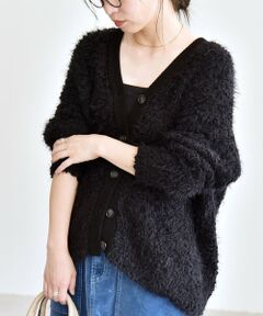 SHIPS / シップス カーディガン・ボレロ | quaranciel:〈手洗い可能〉ネップツイード Vネック ニット カーディガン