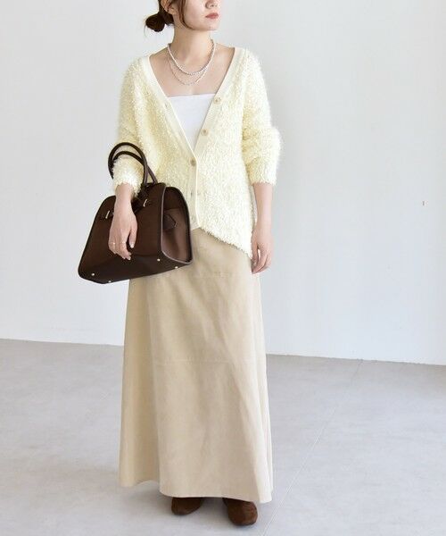 SHIPS / シップス カーディガン・ボレロ | quaranciel:〈手洗い可能〉ネップツイード Vネック ニット カーディガン | 詳細1