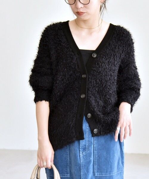 SHIPS / シップス カーディガン・ボレロ | quaranciel:〈手洗い可能〉ネップツイード Vネック ニット カーディガン | 詳細19