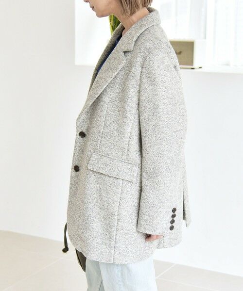 SHIPS / シップス その他アウター | quaranciel: スライバー オーバー テーラード ジャケット コート | 詳細7