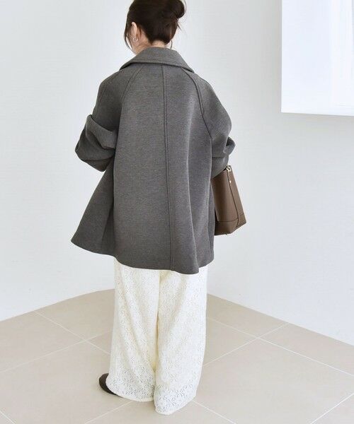 SHIPS / シップス ステンカラーコート | 《追加予約》quaranciel:〈手洗い可能〉ダンボール ステンカラー ジャケット コート25AW | 詳細2