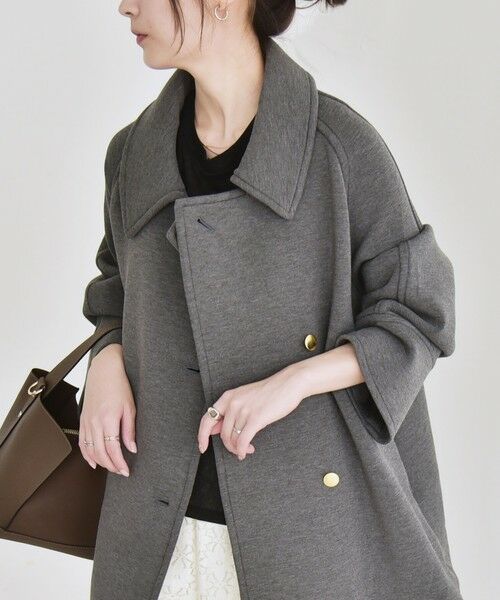 SHIPS / シップス ステンカラーコート | 《追加予約》quaranciel:〈手洗い可能〉ダンボール ステンカラー ジャケット コート25AW | 詳細4
