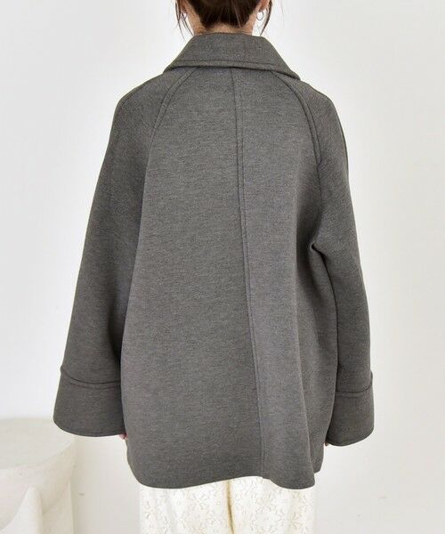 SHIPS / シップス ステンカラーコート | 《追加予約》quaranciel:〈手洗い可能〉ダンボール ステンカラー ジャケット コート25AW | 詳細18