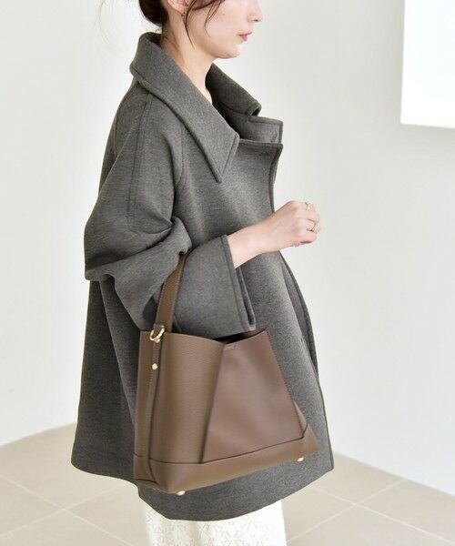 SHIPS / シップス ステンカラーコート | 《追加予約》quaranciel:〈手洗い可能〉ダンボール ステンカラー ジャケット コート25AW | 詳細5