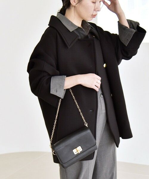 SHIPS / シップス ステンカラーコート | 《追加予約》quaranciel:〈手洗い可能〉ダンボール ステンカラー ジャケット コート25AW | 詳細25