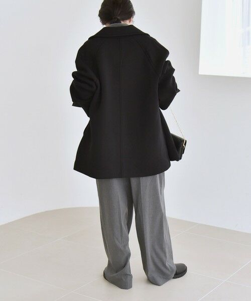 SHIPS / シップス ステンカラーコート | 《追加予約》quaranciel:〈手洗い可能〉ダンボール ステンカラー ジャケット コート25AW | 詳細22
