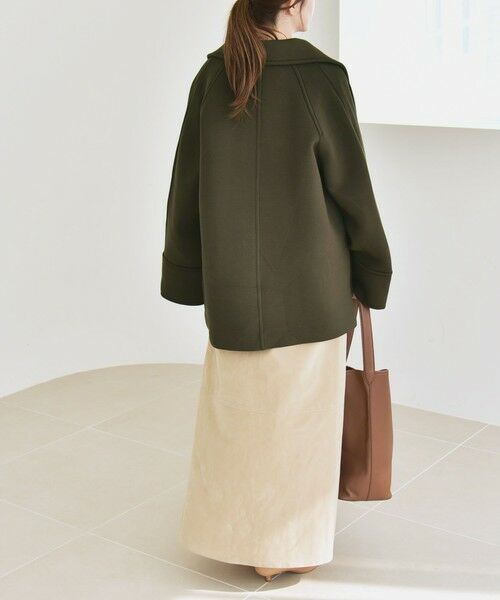SHIPS / シップス ステンカラーコート | 《一部追加予約》quaranciel:〈手洗い可能〉ダンボール ステンカラー ジャケット コート | 詳細28
