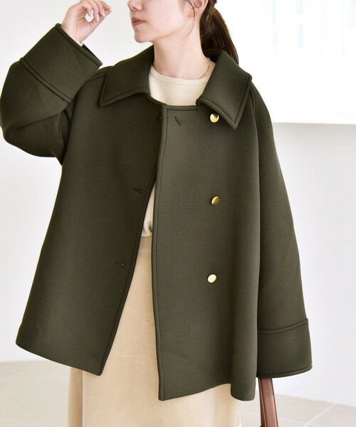 SHIPS / シップス ステンカラーコート | 《一部追加予約》quaranciel:〈手洗い可能〉ダンボール ステンカラー ジャケット コート | 詳細29