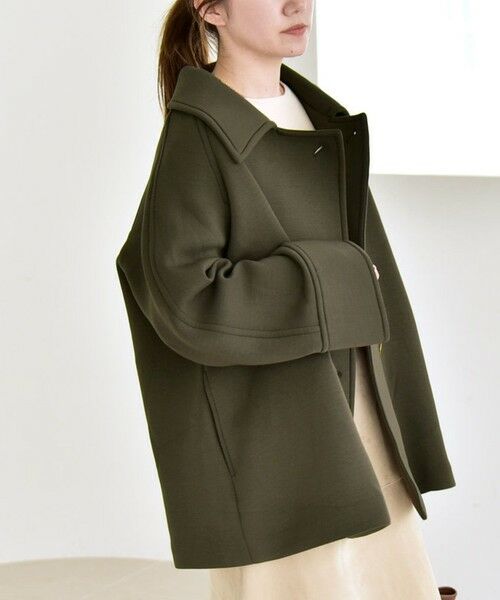 SHIPS / シップス ステンカラーコート | 《一部追加予約》quaranciel:〈手洗い可能〉ダンボール ステンカラー ジャケット コート | 詳細30