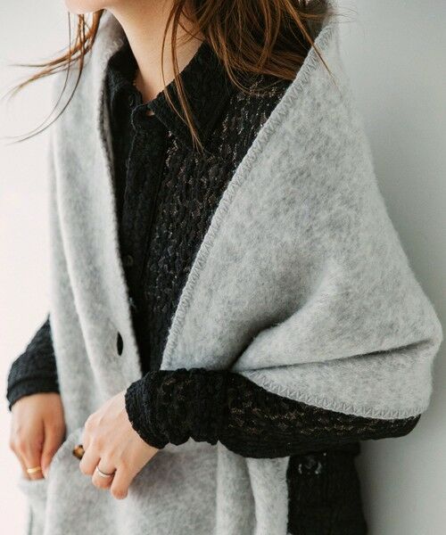 SHIPS / シップス マフラー・ショール・スヌード・ストール | quaranciel: マルチ ウェイ ポケット ストール 25FW | 詳細1