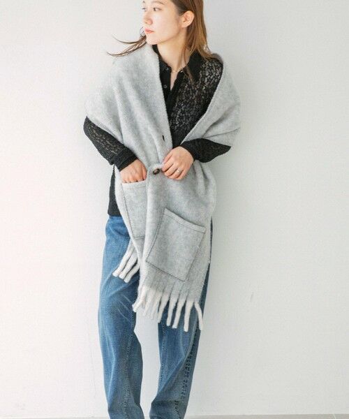 SHIPS / シップス マフラー・ショール・スヌード・ストール | quaranciel: マルチ ウェイ ポケット ストール 25FW | 詳細2