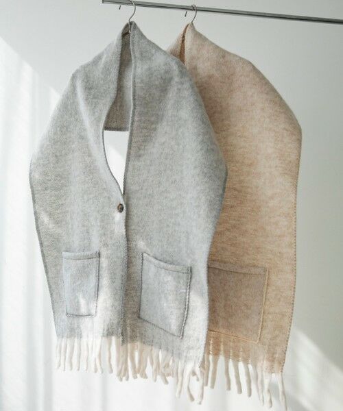 SHIPS for women/シップスウィメン quaranciel: マルチ ウェイ ポケット ストール 25FW ライトグレー ONE SIZE SHIPS for women/シップスウィメン quaranciel: マルチ ウェイ ポケット ストール 25FW ライトグレー ONE SIZE