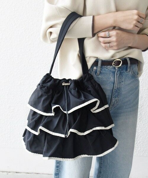 SHIPS / シップス トートバッグ | 【WEB限定】SHIPS any: フリル ドロスト トート バッグ | 詳細1