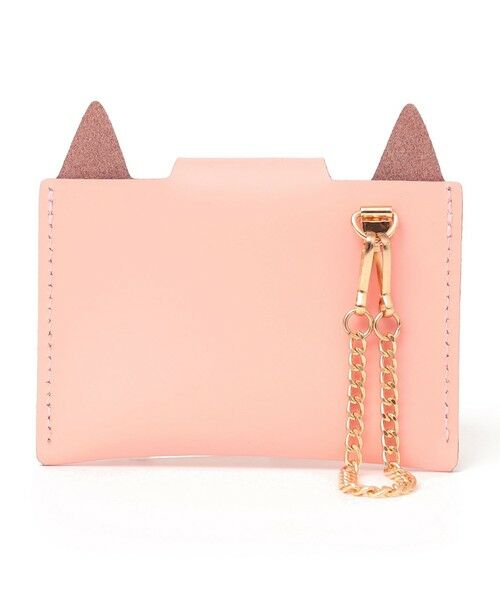 SHIPS / シップス カードケース・名刺入れ・定期入れ | VICE VERSA: キャット モチーフ レザー カードケース | 詳細1