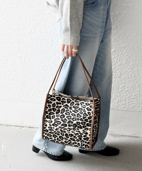 SHIPS / シップス トートバッグ | SHIPS any: レオパード ゼブラ スクエア トート バッグ | 詳細6