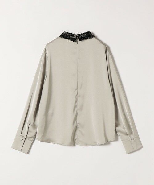 SHIPS / シップス シャツ・ブラウス | 《一部追加予約》SHIPS any:〈洗濯機可能〉サテン レースカラー ブラウス | 詳細13